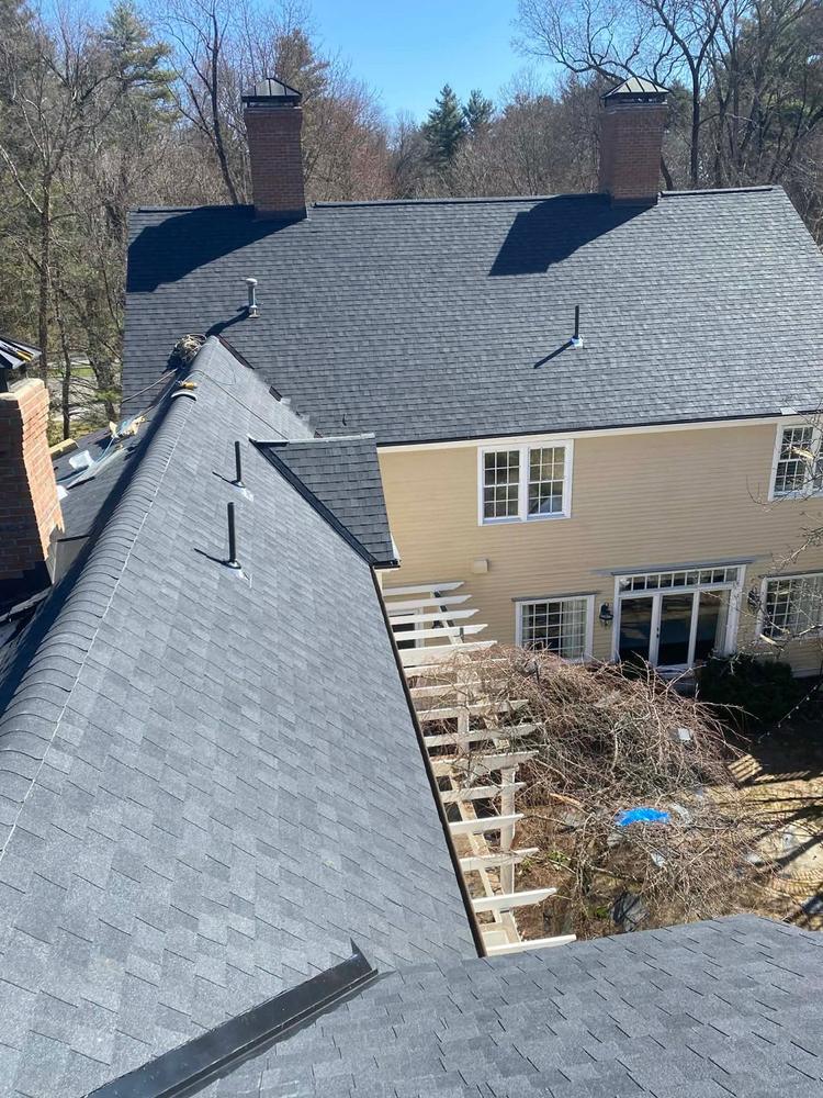 Completed architectural shingle roof