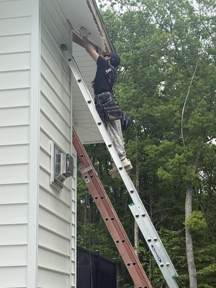 Soffit, fascia and gutter carpentry work